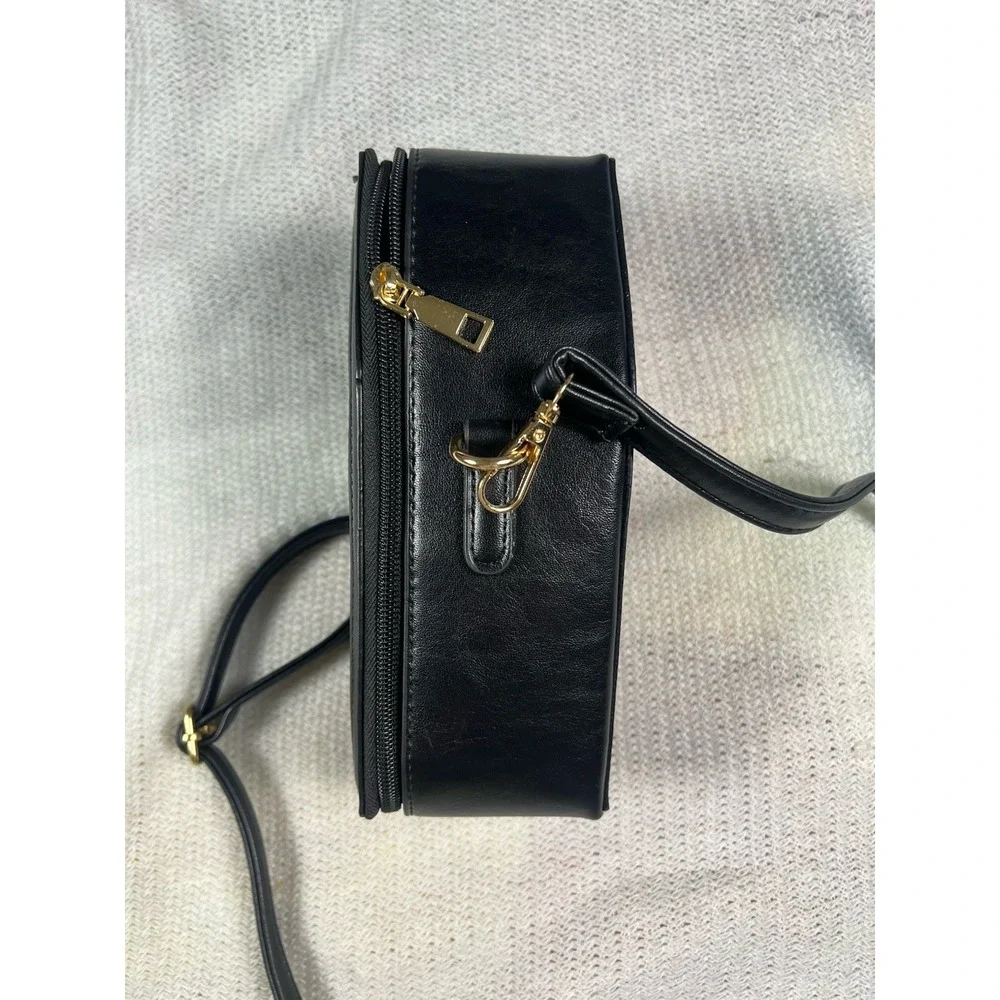 Coffin Crossbody Bag Women Small Black Gothic Cross Spooky Alternative Vampire‎